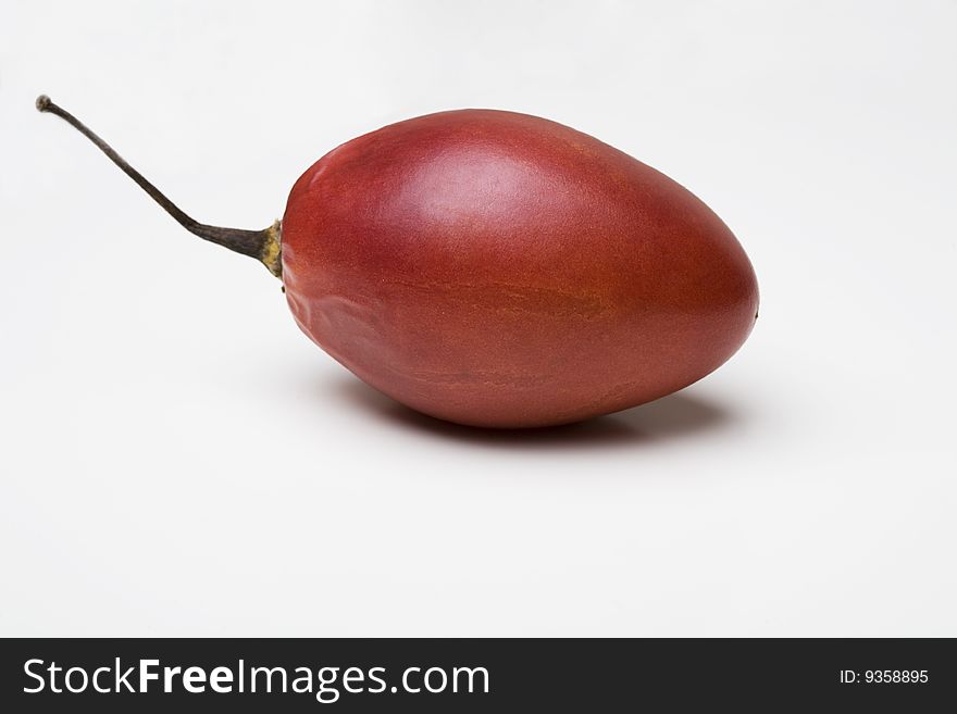 The tomarillo tomato on white background