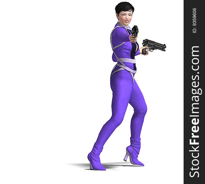 Female Agent Blue