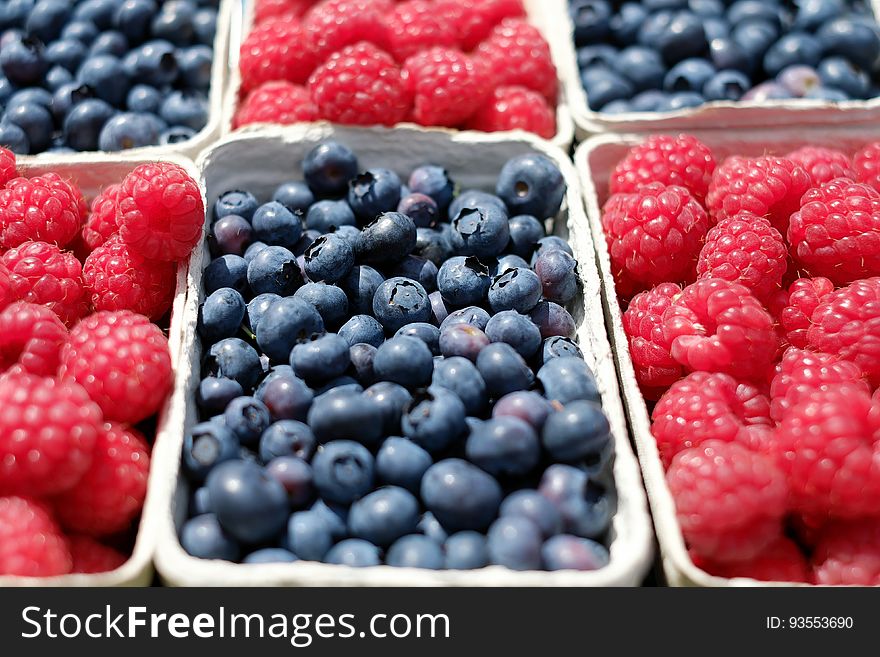 Black Oval Fruit On White Container