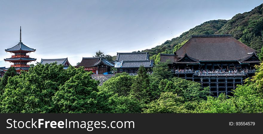 Landscape Photo Of Asian Buildings