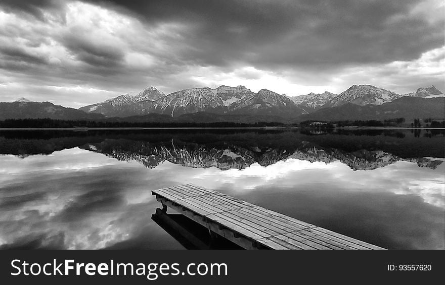 Mountains Reflecting On Lake