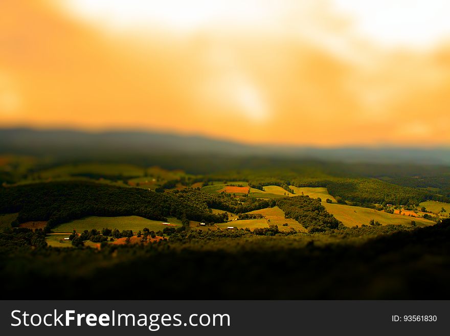 A sunrise over the countryside. A sunrise over the countryside.