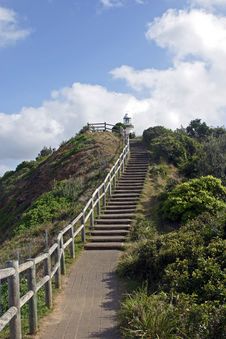 Stairs Leading To Cape Byron Lighthouse Stock Photo Stairs Leading To Cape Byron Lighthouse Stock Photo