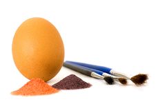 Accessories Of Egg Painting Stock Photo Accessories Of Egg Painting Stock Photo