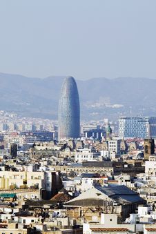 Torre Agbar In Barcelona Stock Photo Torre Agbar In Barcelona Stock Photo