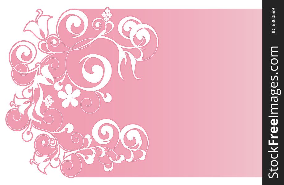 This is becorative flowers on a pink background. This is becorative flowers on a pink background