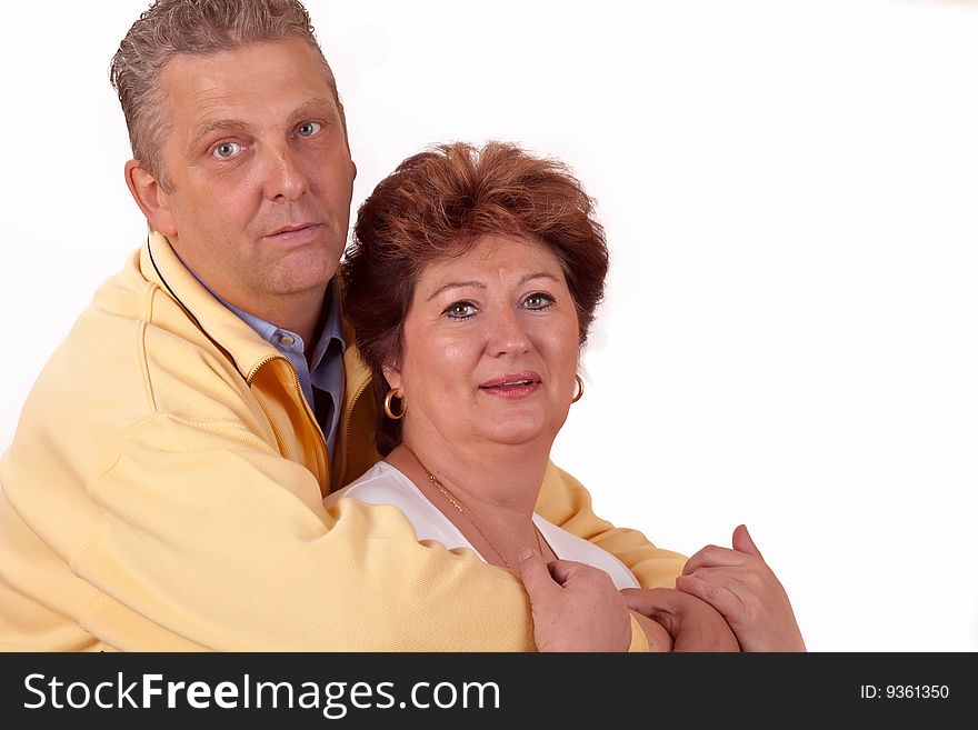 Closeup of a attractive married mature couple. Closeup of a attractive married mature couple