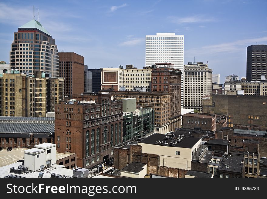 Downtown Cleveland - seen morning time