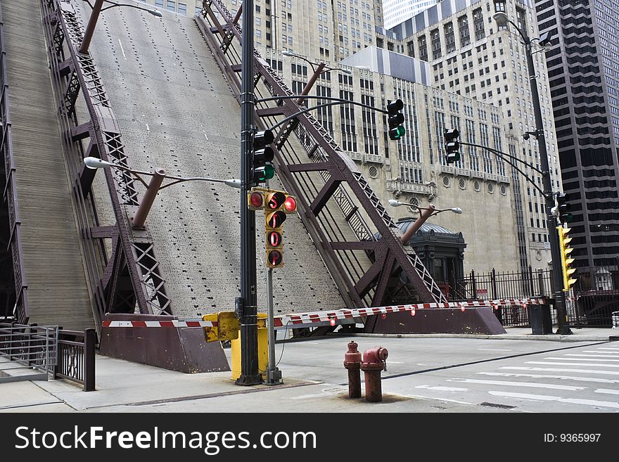 Bridge is up! - Chicago, IL