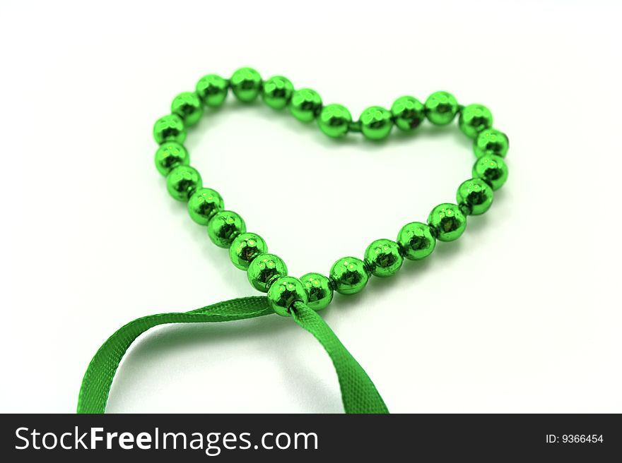 Heart from beads