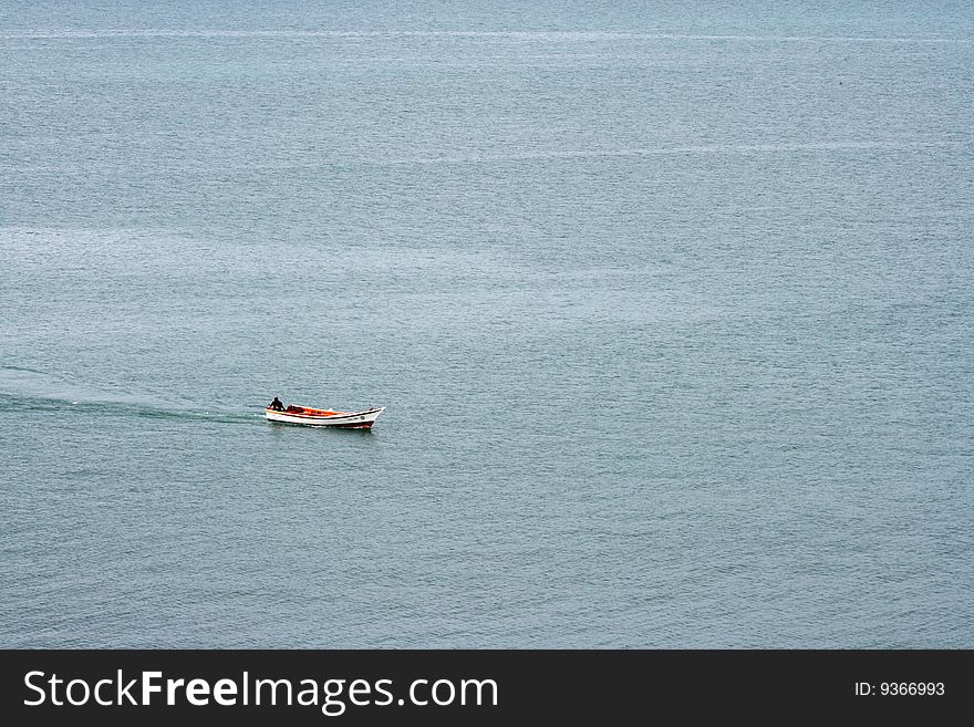 Boat on a sea