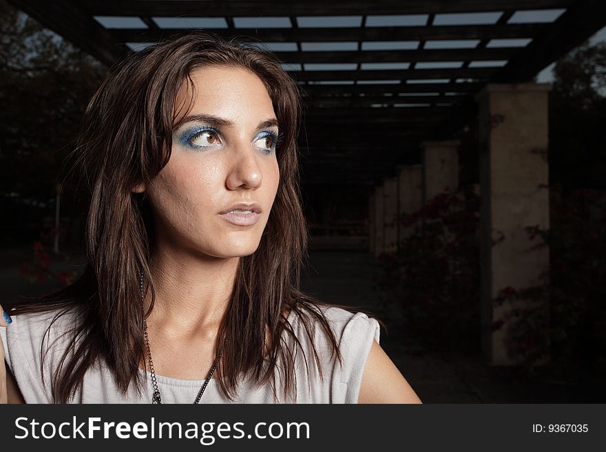 Headshot Of A Beautiful Young Woman