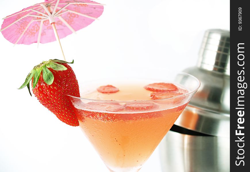 Strawberry Cocktail And Fruit