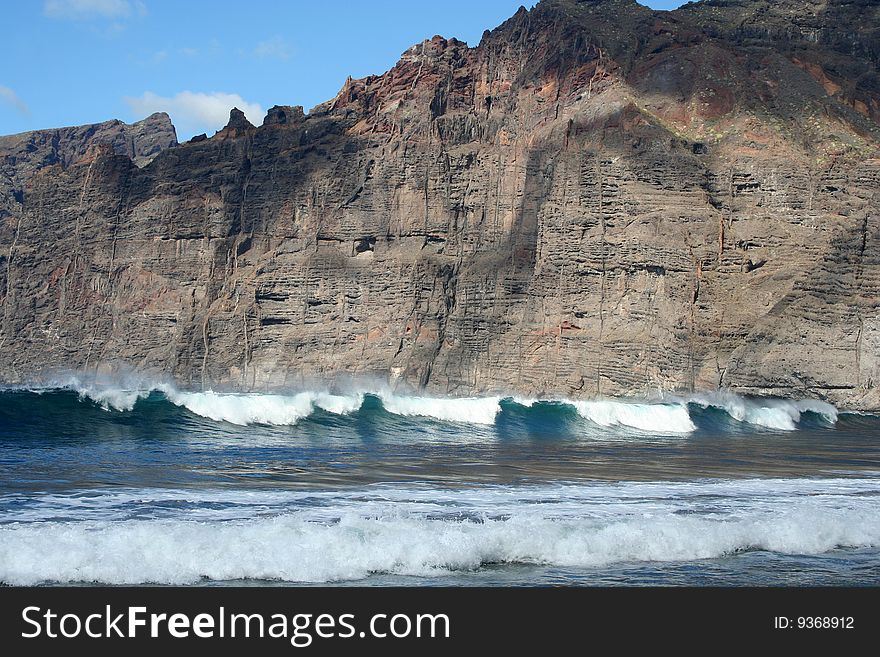 Cliffs of the Los Gigantes (Acantilados de los Gigantes) Tenerife, Spain