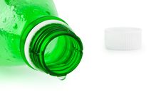 Empty Bottle And Water Drop Royalty Free Stock Photography Empty Bottle And Water Drop Royalty Free Stock Photography