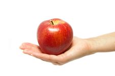 Hand With Apple Royalty Free Stock Image Hand With Apple Royalty Free Stock Image