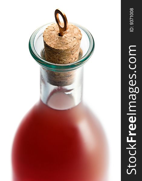 Red Bottle With Cork