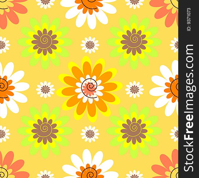 Abstract seamless floral pastele yellow pattern (vector). Abstract seamless floral pastele yellow pattern (vector)