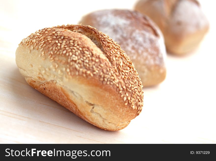 Bun With Sesame Seeds Macro