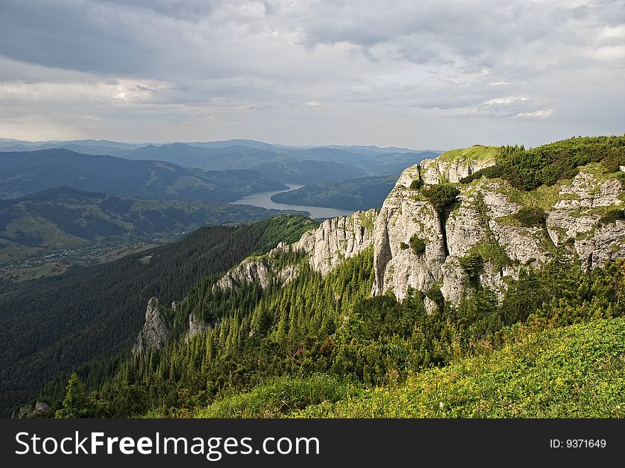 Mountains landscape in Rodnei mountains, Romania