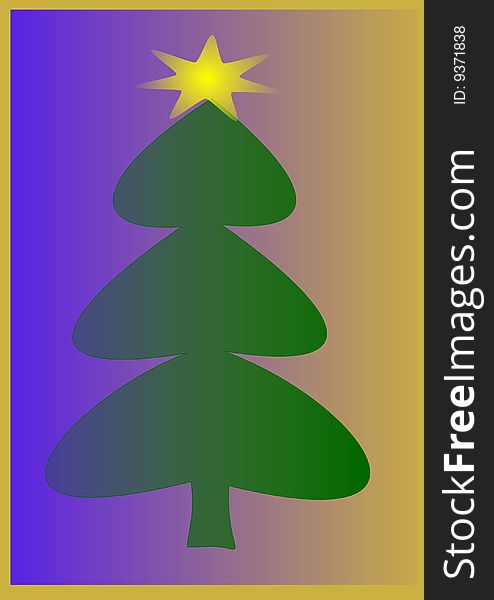Image depicting a fanciful christmas tree