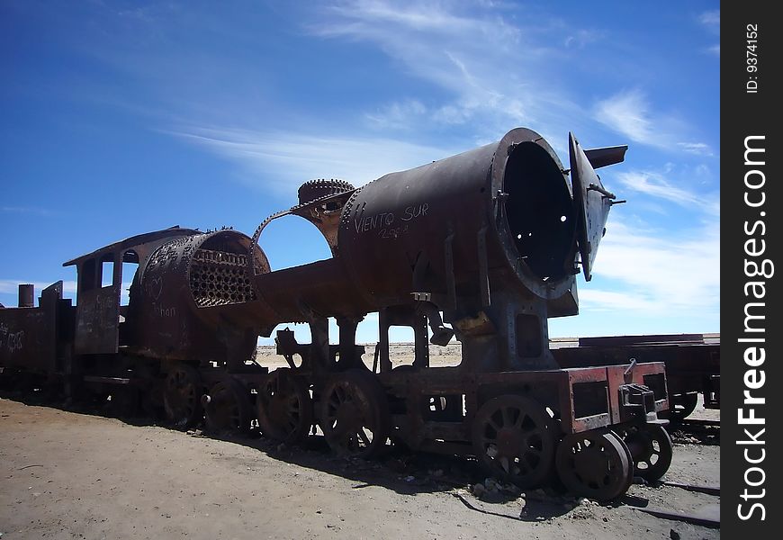 Abandoned locomotive