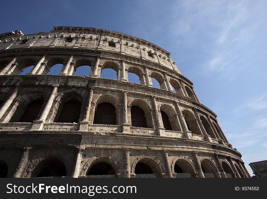 The Roman Colosseum, Rome, Italy. The Roman Colosseum, Rome, Italy