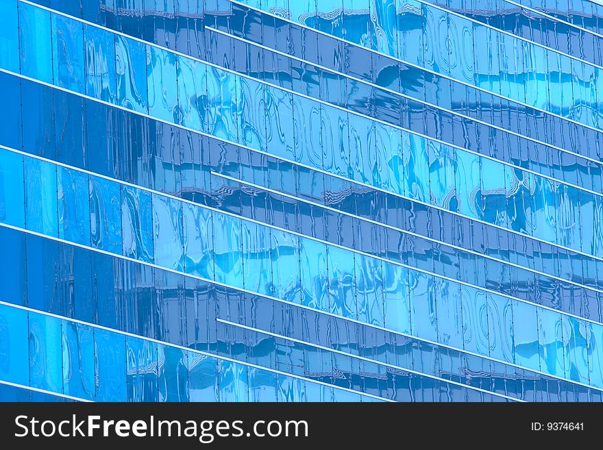 Abstract detail of window patterns in a modern skyscraper office building