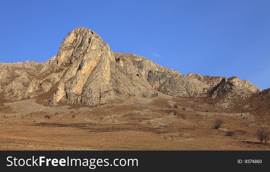 Rock formation from Trascau Mountains,Romania.
