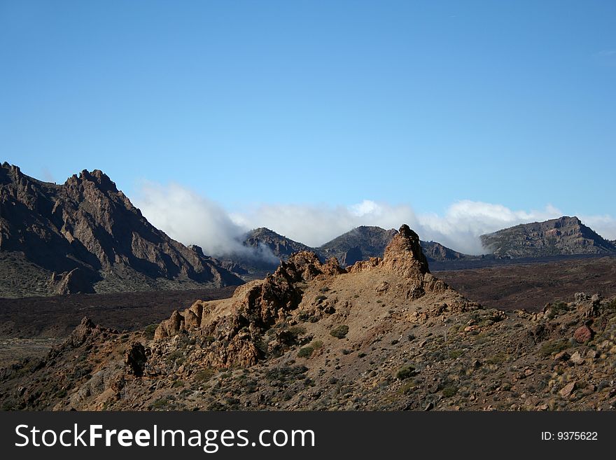 Volcanic landscape on Teide