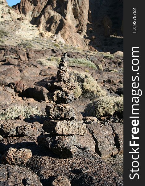 Mountain on Tenerife in Teide Park