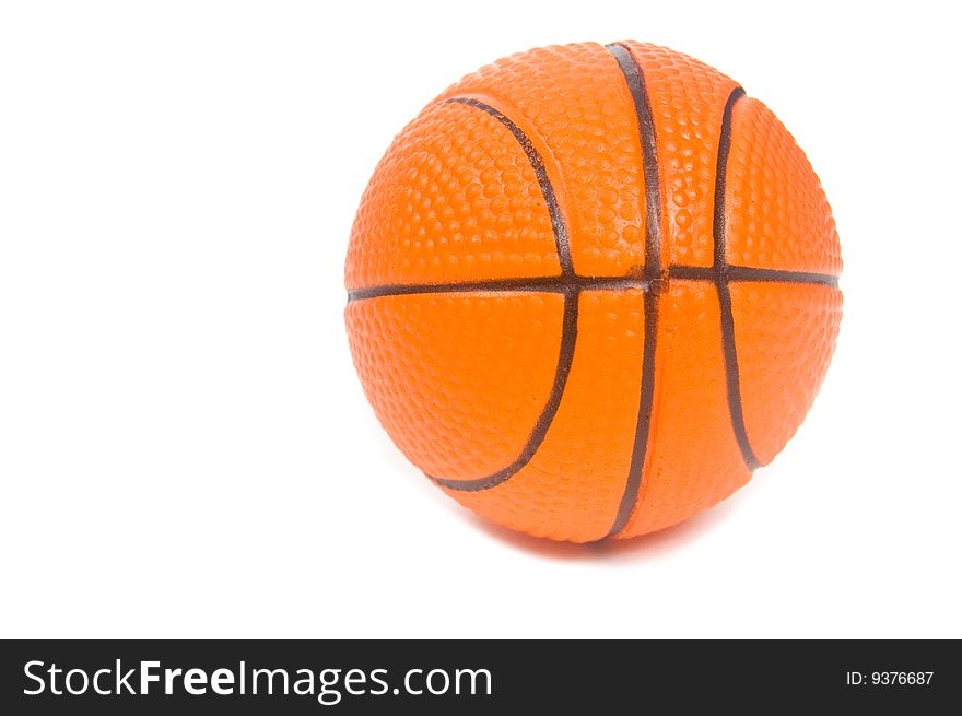 Basketball ball. Isolated on a white background. Basketball ball. Isolated on a white background
