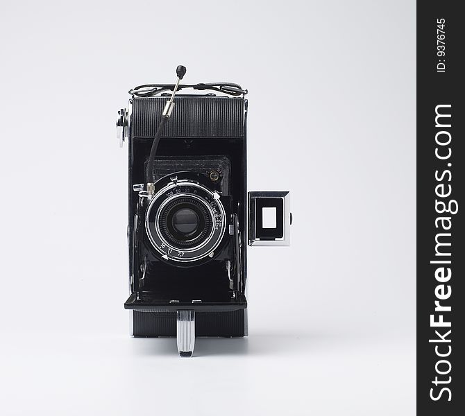 Old camera isolated on white background. Old camera isolated on white background