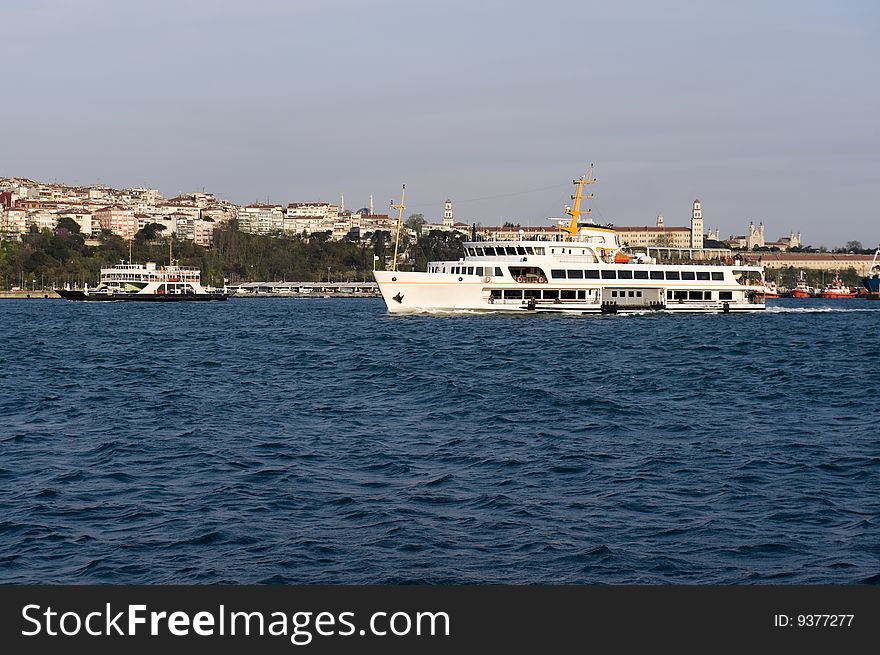 Ship in Bosporus istanbul