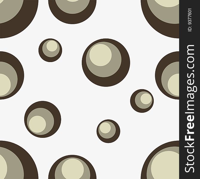 Bown, beige and grey colour seamless circle background. Bown, beige and grey colour seamless circle background.