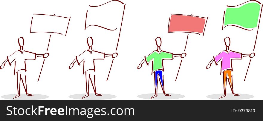 Man With Flag