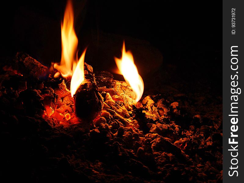 Fading Campfire