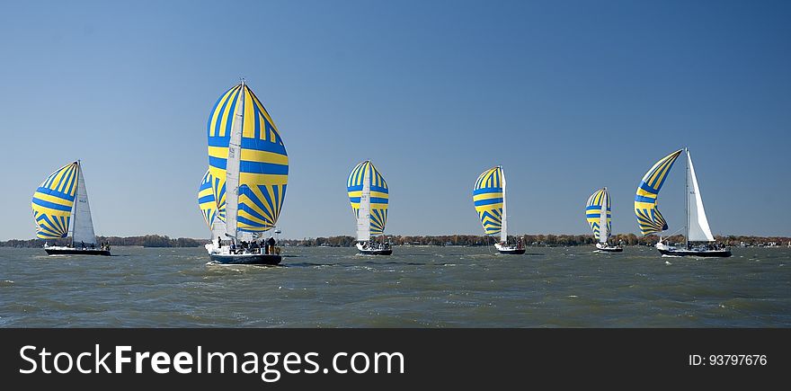 Sailboats Racing