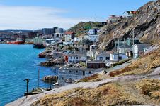 Coastal Village On Rocky Shore Royalty Free Stock Image Coastal Village On Rocky Shore Royalty Free Stock Image