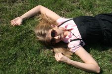 Girl Resting Stock Photography Girl Resting Stock Photography