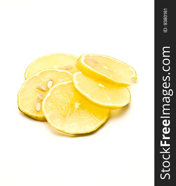 Sliced lemon
photography studio, white background