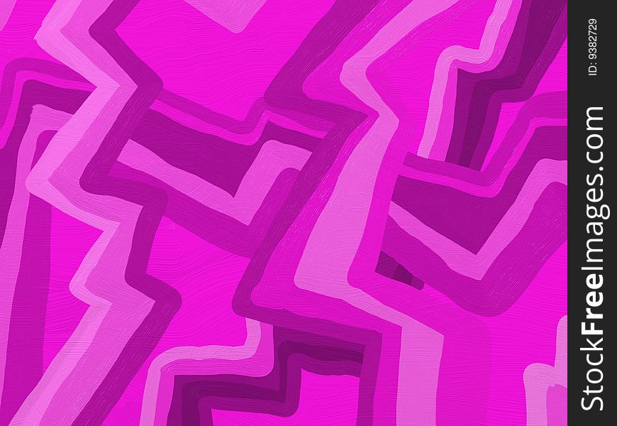 Painted Style Fuchsia Violet Abstract