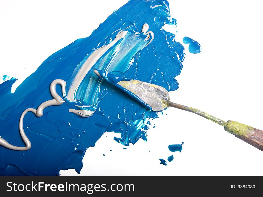 Acrylic paint isolated