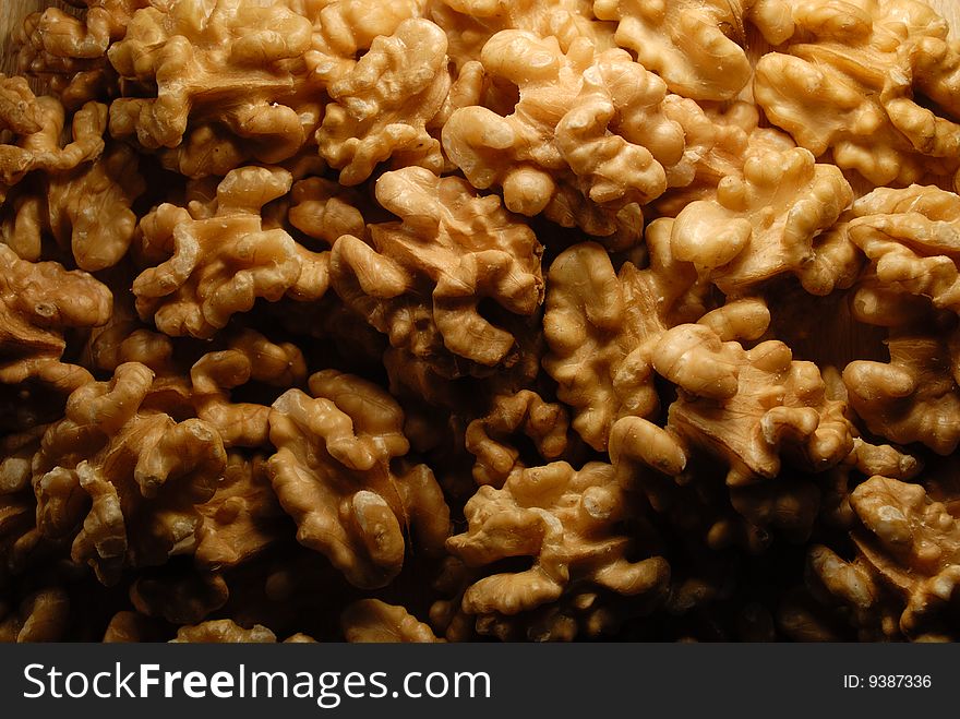 Fresh walnuts isolated in studio