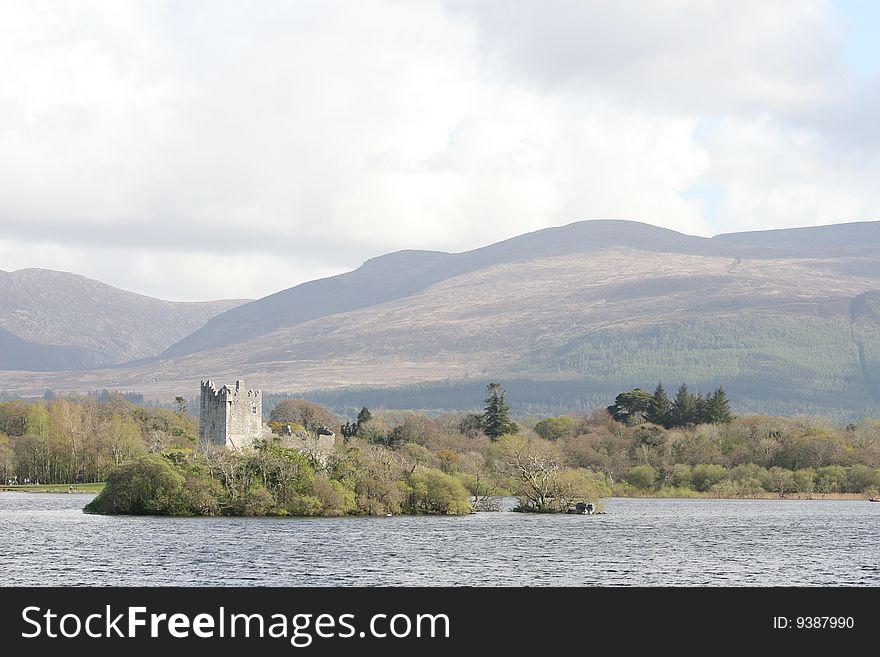 Old medieval castle in kerry county. Old medieval castle in kerry county