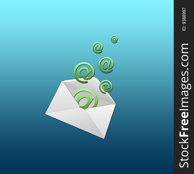 Fly envelope an electronic mail