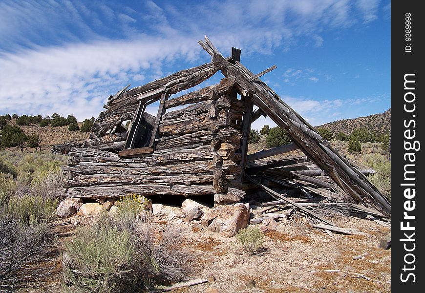 What is left of a ghost town in the Simpson mountains Utah. What is left of a ghost town in the Simpson mountains Utah