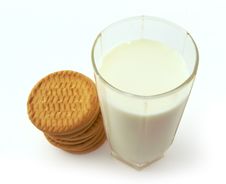 Milk And Cookies Stock Image