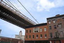 Building And A Bridge Stock Photography