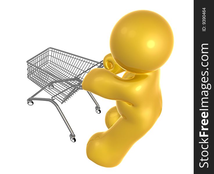 Shopping cart icon figure illustration